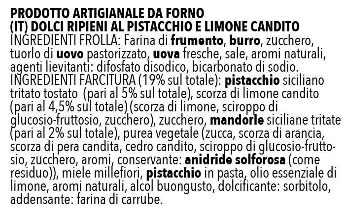 dolciniripienipistacchio ingredienti