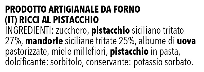 riccialpistacchioingredienti